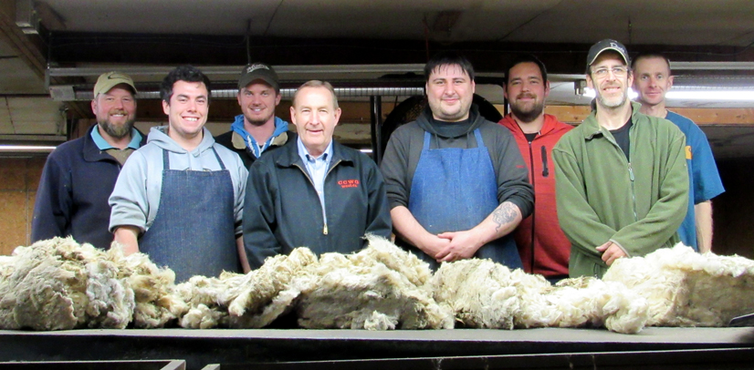 Nathan Pappas-Barabe & Patrick Lamothe, CP wool graders and warehouse supervisors